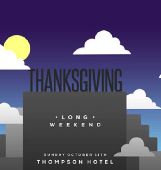 Thanksgiving Long Weekend
